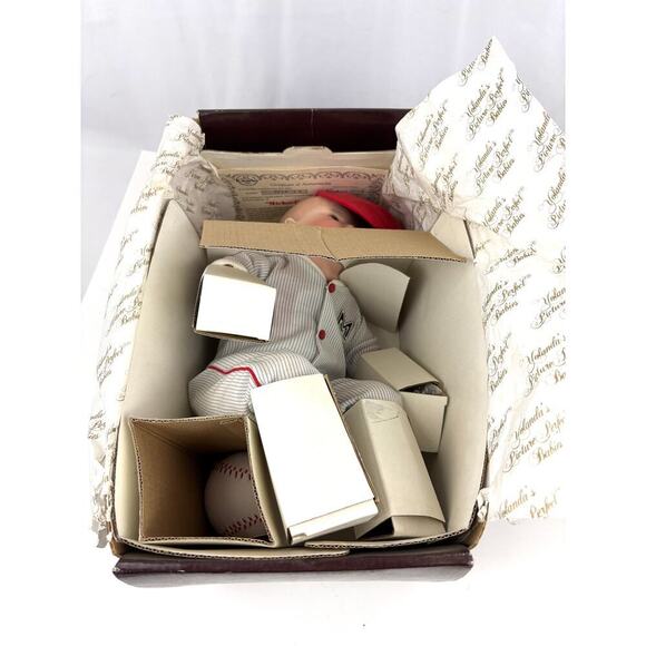 VTG Porcelain Doll Michael By Yolanda Bello Knowles China Company 1991 - Picture 4 of 16